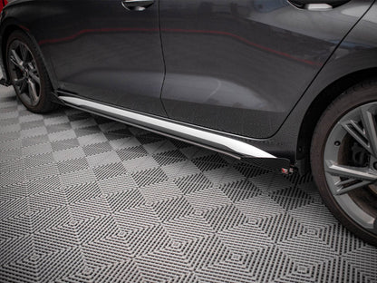 Maxton Design - Street PRO Side Skirts Diffusers + Flaps Audi S3 / A3 S-Line 8Y