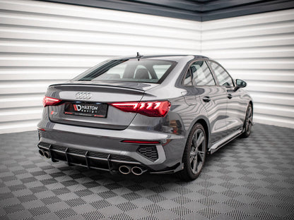 Maxton Design - Street PRO Rear Side Splitters + Flaps Audi S3 Sedan 8Y
