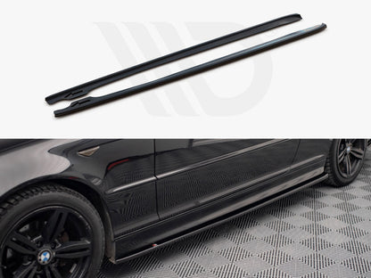 Maxton Design - SIDE SKIRTS DIFFUSERS V.2 BMW 3 COUPE M-PACK E46 (1999-2005)