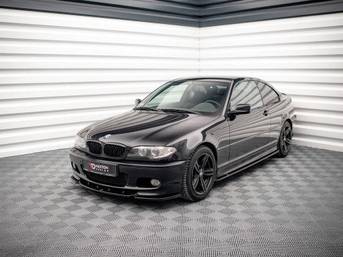 Maxton Design Gloss Black Side Skirts Diffusers V.2 for BMW 3 Series E46 Coupe M Sport (M-Pack) 1999-2005