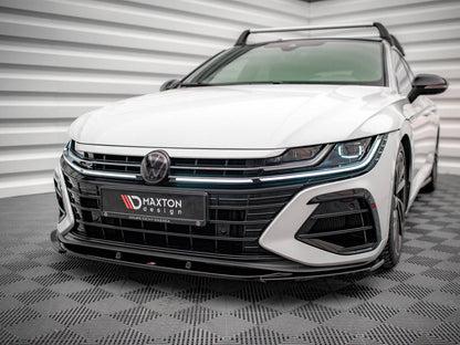 Maxton Design - Front Splitter V.1 Volkswagen Arteon R Sedan / Shooting Brake Mk1 Facelift
