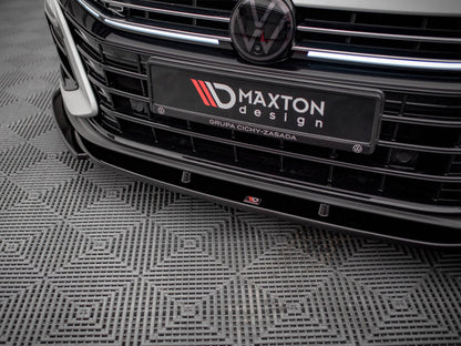 Maxton Design - Front Splitter V.1 Volkswagen Arteon R Sedan / Shooting Brake Mk1 Facelift