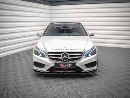 Maxton Design - FRONT SPLITTER V.1 MERCEDES E AMG-LINE SEDAN W212 FACELIFT (2012-2016)
