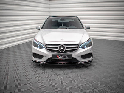 Maxton Design - FRONT SPLITTER V.2 MERCEDES E AMG-LINE SEDAN W212 FACELIFT (2012-2016)