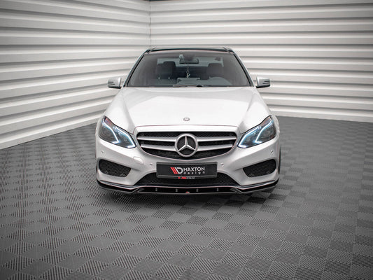 Maxton Design - FRONT SPLITTER V.2 MERCEDES E AMG-LINE SEDAN W212 FACELIFT (2012-2016)