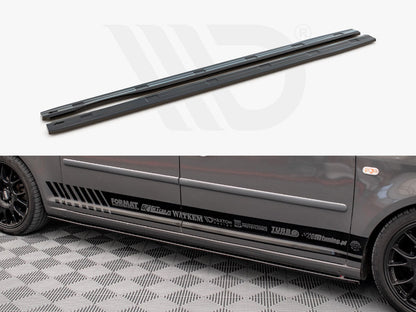 Maxton Design - SIDE SKIRTS DIFFUSERS VW CADDY LONG MK3 FACELIFT (2010-2015)