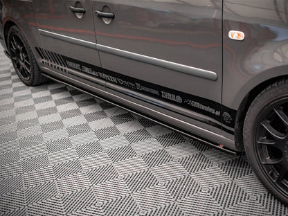 Maxton Design - SIDE SKIRTS DIFFUSERS VW CADDY LONG MK3 FACELIFT (2010-2015)
