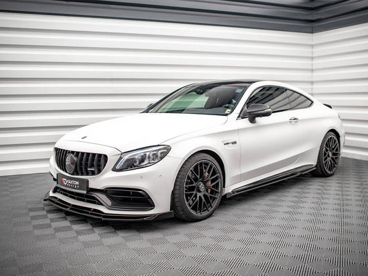 Maxton Design - SIDE SKIRTS DIFFUSERS V.2 MERCEDES-AMG C 63AMG COUPE C205 FACELIFT