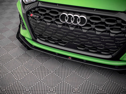 Maxton Design - STREET PRO FRONT SPLITTER V.1 (+FLAPS) AUDI RS3 8Y (2020-)