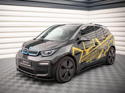 Maxton Design BMW i3 Mk1 Facelift (LCI) 2017-2022 Gloss Black Side Skirts - Side Splitters, Skirt Extensions, Side Skirt Diffusers, Rocker Panel/Sill Extensions, Aero Blades - ABS Body Kit