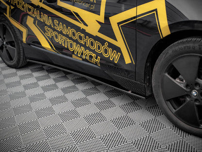 Maxton Design BMW i3 Mk1 Facelift (LCI) 2017-2022 Gloss Black Side Skirts - Side Splitters, Skirt Extensions, Side Skirt Diffusers, Rocker Panel/Sill Extensions, Aero Blades - ABS Body Kit