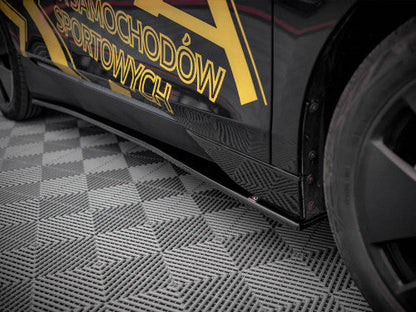 Maxton Design BMW i3 Mk1 Facelift (LCI) 2017-2022 Gloss Black Side Skirts - Side Splitters, Skirt Extensions, Side Skirt Diffusers, Rocker Panel/Sill Extensions, Aero Blades - ABS Body Kit