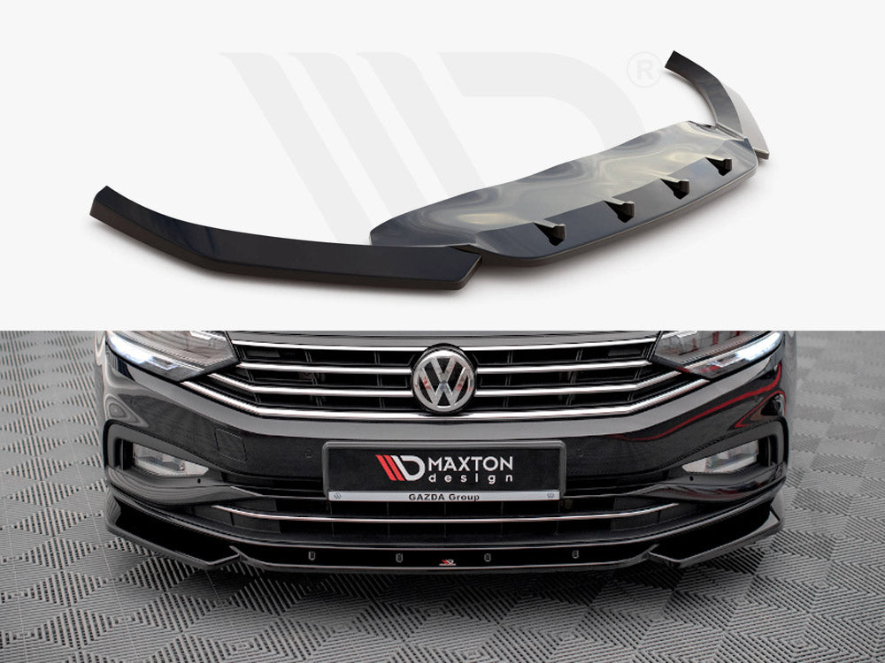 Maxton Design - FRONT SPLITTER V.1 VW PASSAT B8 FACELIFT (2019-2023)