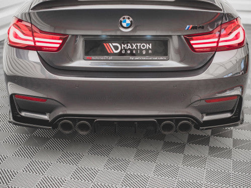 Maxton Design Rear Side Splitters V.2 Gloss Black ABS for BMW M4 F82 Coupe 2014-2020 (Rear Spats/Corner Splitters) BM-4-82-M-RS1