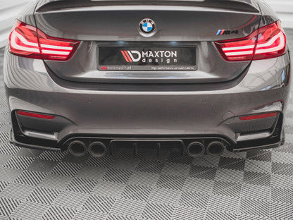 Maxton Design Rear Side Splitters V.2 Gloss Black ABS for BMW M4 F82 Coupe 2014-2020 (Rear Spats/Corner Splitters) BM-4-82-M-RS1