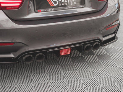BMW M4 F82 Coupe 2014-2020 Rear Centre/Center LED Third Brake Light (CHMSL) - Maxton Design Gloss Black Stop Lamp - Fits Maxton RS1 Rear Diffuser - Diffuser Brake Light Upgrade
