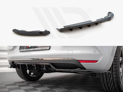 Maxton Design - CENTRAL REAR SPLITTER (VERTICAL BARS) RENAULT CLIO MK5 (2019-2023