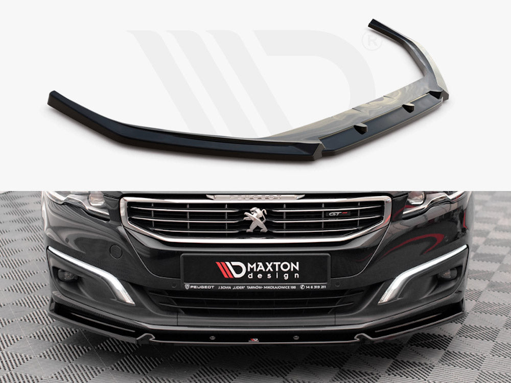 Maxton Design - FRONT SPLITTER V.1 PEUGEOT 508 GT MK1 FACELIFT (2014-2018)