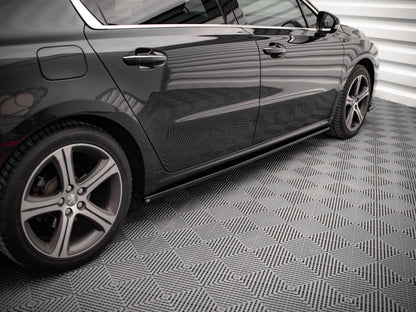 Maxton Design - SIDE SKIRTS DIFFUSERS PEUGEOT 508 GT MK1 FACELIFT (2014-2018)