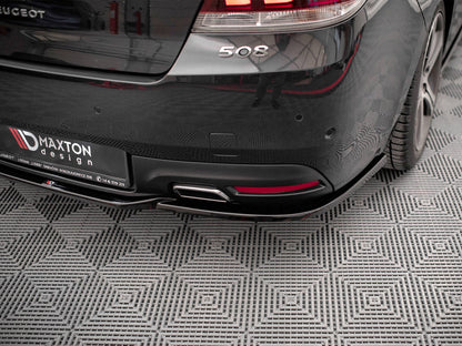 Maxton Design - CENTRAL REAR SPLITTER (VERTICAL BARS) PEUGEOT 508 GT MK1 FACELIFT (2014-2018)