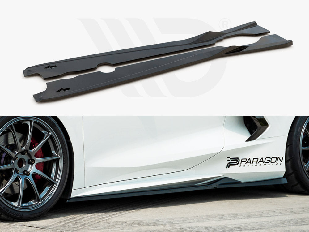Maxton Design - SIDE SKIRTS DIFFUSERS CHEVROLET CORVETTE C8 (2020-)