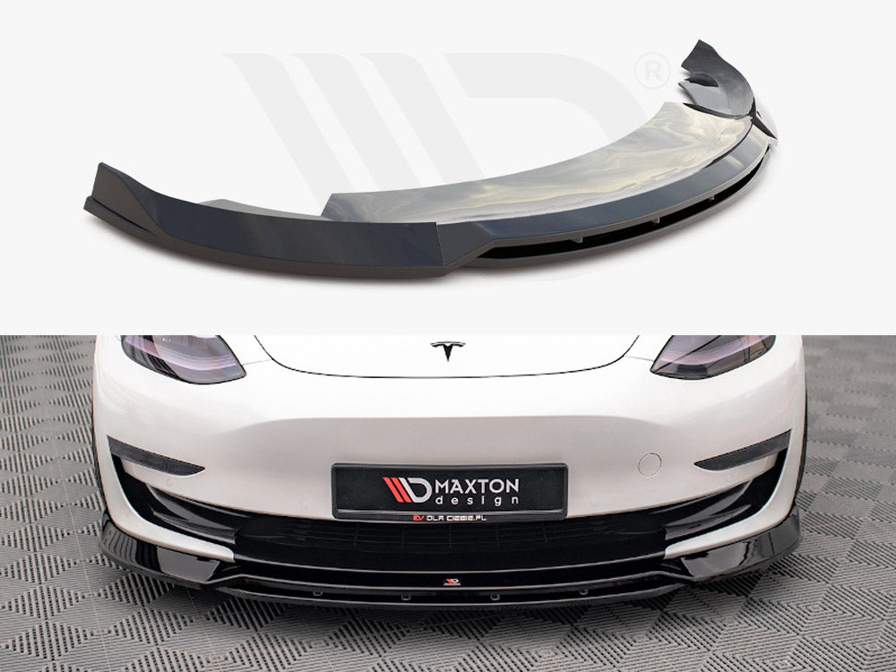 Maxton Design - FRONT SPLITTER V.3 TESLA MODEL 3 (2017-2023)