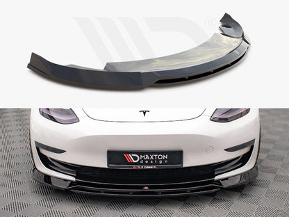 Maxton Design - FRONT SPLITTER V.3 TESLA MODEL 3 (2017-2023)