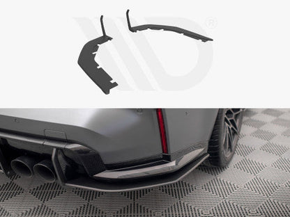 Maxton Design Street Pro Rear Corner Extensions/Side Splitters for BMW M3 G80 (2021+) - Matte Black 10mm ABS Rear Spats, Bumper Extensions & Rear Lip Arch Splitters
