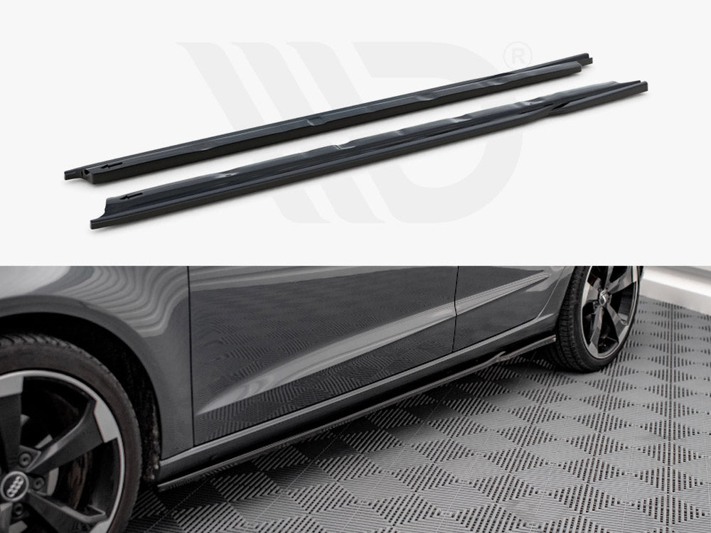 Maxton Design - SIDE SKIRTS DIFFUSERS AUDI A3 SPORTBACK 8V