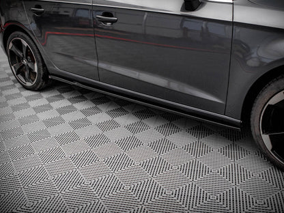 Maxton Design - SIDE SKIRTS DIFFUSERS AUDI A3 SPORTBACK 8V