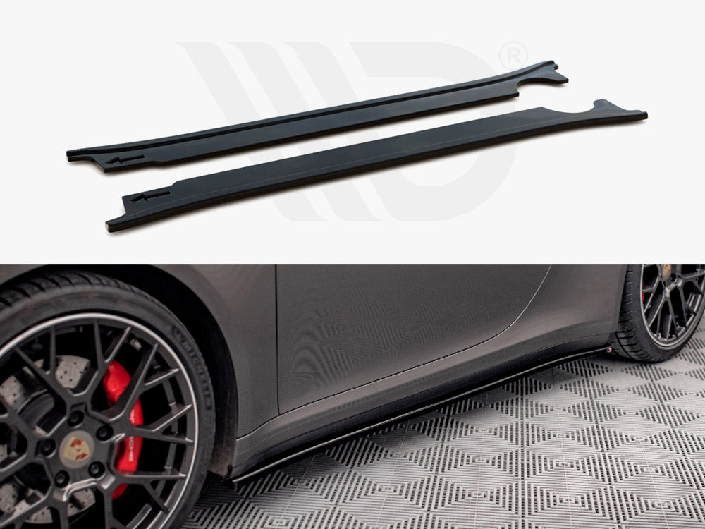Maxton Design - SIDE SKIRTS DIFFUSERS PORSCHE 911 CARRERA 4S 992 (2019-)