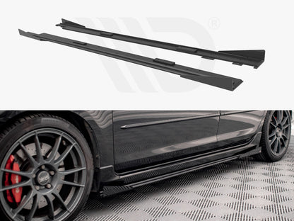 Maxton Design - STREET PRO SIDE SKIRTS DIFFUSERS (+FLAPS) MAZDA 3 MPS MK1 (2006-2008)