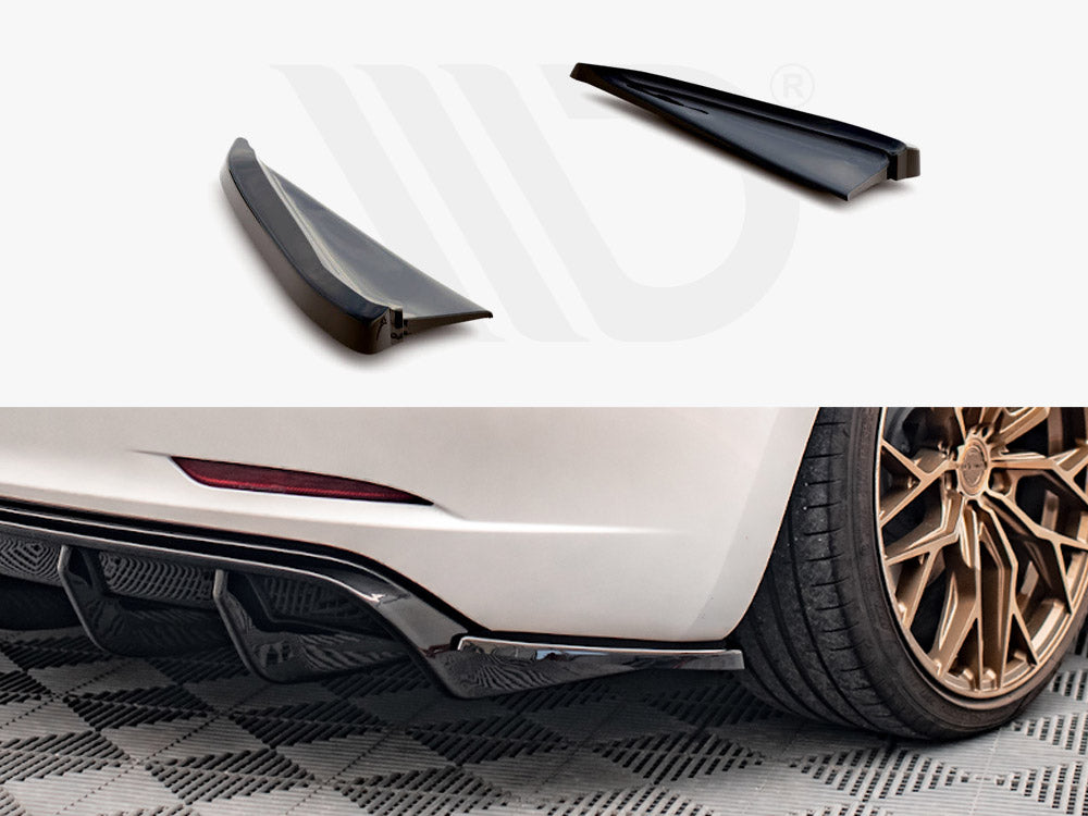 Maxton Design - REAR SIDE SPLITTERS V.2 TESLA MODEL 3 (2017-2023)