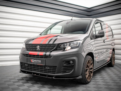 Maxton Design - FRONT SPLITTER PEUGEOT PARTNER MK3 (2018-)