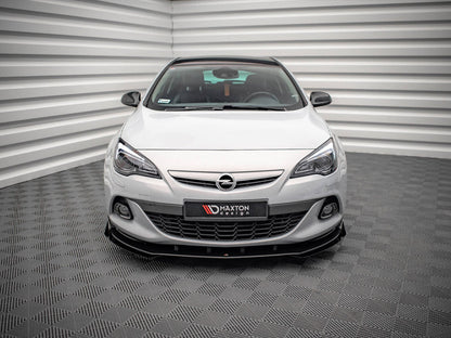 Maxton Design - STREET PRO FRONT SPLITTER V.1 (+FLAPS) OPEL ASTRA GTC OPC-LINE J (2011-2018)