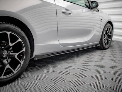 Maxton Design - STREET PRO SIDE SKIRTS DIFFUSERS (+FLAPS) OPEL ASTRA GTC OPC-LINE J (2011-2018)