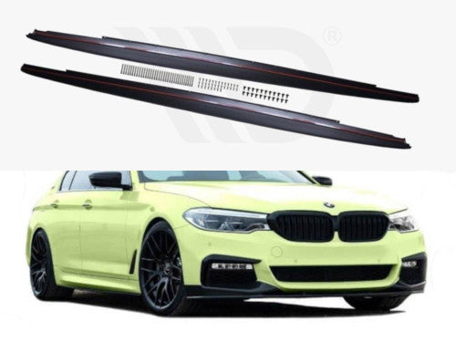 Maxton Design Side Skirts for BMW 5 Series G30 G31 M Sport 2017-2020 – Side Skirt Extensions, Sill Extensions, Rocker Panel Side Blades & Diffuser Splitters (Saloon/Sedan & Touring/Estate) ABS Plastic, M Pack Aero Kit