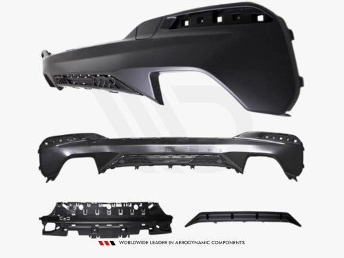 Maxton Design Rear Diffuser Valance for BMW 5 Series (5er) G30 G31 M Sport/M Pack 2017-2020 - Rear Bumper Lip Spoiler/Skirt/Apron Insert - Undertray Lower Diffuser Panel for Saloon & Touring (Sedan/Estate) - OEM+ Rear Splitter Upgrade