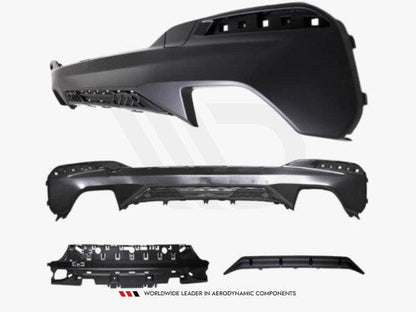 Maxton Design Rear Diffuser Valance for BMW 5 Series (5er) G30 G31 M Sport/M Pack 2017-2020 - Rear Bumper Lip Spoiler/Skirt/Apron Insert - Undertray Lower Diffuser Panel for Saloon & Touring (Sedan/Estate) - OEM+ Rear Splitter Upgrade