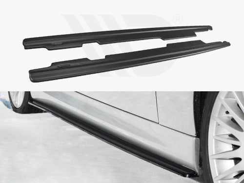 Maxton Design Gloss Piano Black Side Skirt Splitters/Extensions / Sill Diffusers for BMW 3 Series E90 E