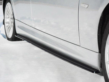 Maxton Design Gloss Piano Black Side Skirt Splitters/Extensions / Sill Diffusers for BMW 3 Series E90 E