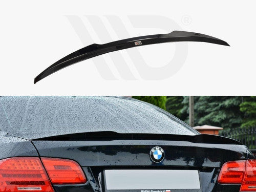 Maxton Design Gloss Black Rear Boot/Trunk Lip Spoiler Cap for BMW 3 Series E92 Coupe M Sport (2006-2013) - ABS, OEM Fit, 3M Tape