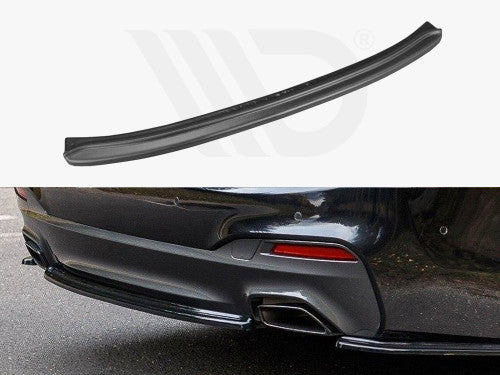 Maxton Design Gloss Piano Black Rear Centre Splitter, Lower Spoiler/Valance for BMW 5 Series G30/G31 M Sport 2017-2020 (Saloon & Touring) - Diffuser Add-On Rear Lip Skirt Bumper Extension - Pre-LCI