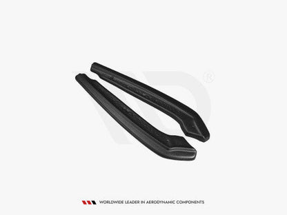 Maxton Design Gloss Black Rear Corner/Side Splitters for BMW 5 Series G30/G31 M Sport 2017-2020 (Saloon & Touring/Estate) - Rear Spats, Skirt Extensions, Valance Add-Ons, Bumper Corner Trims/Extensions - Pair