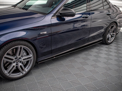 Maxton Design - SIDE SKIRTS SPLITTERS MERCEDES C43 AMG W205 (2018-UP)