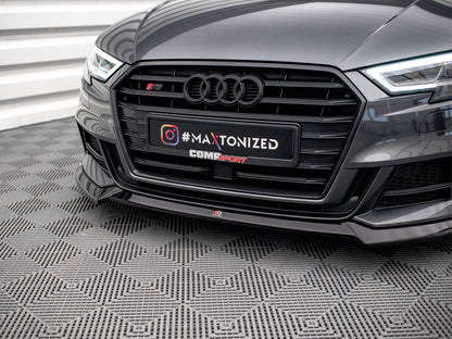 Maxton Design - FRONT SPLITTER V.3 AUDI S3 SPORTBACK 8V FACELIFT