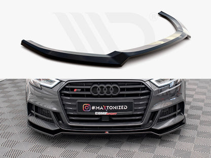 Maxton Design - FRONT SPLITTER V.2 AUDI S3 SPORTBACK 8V FACELIFT