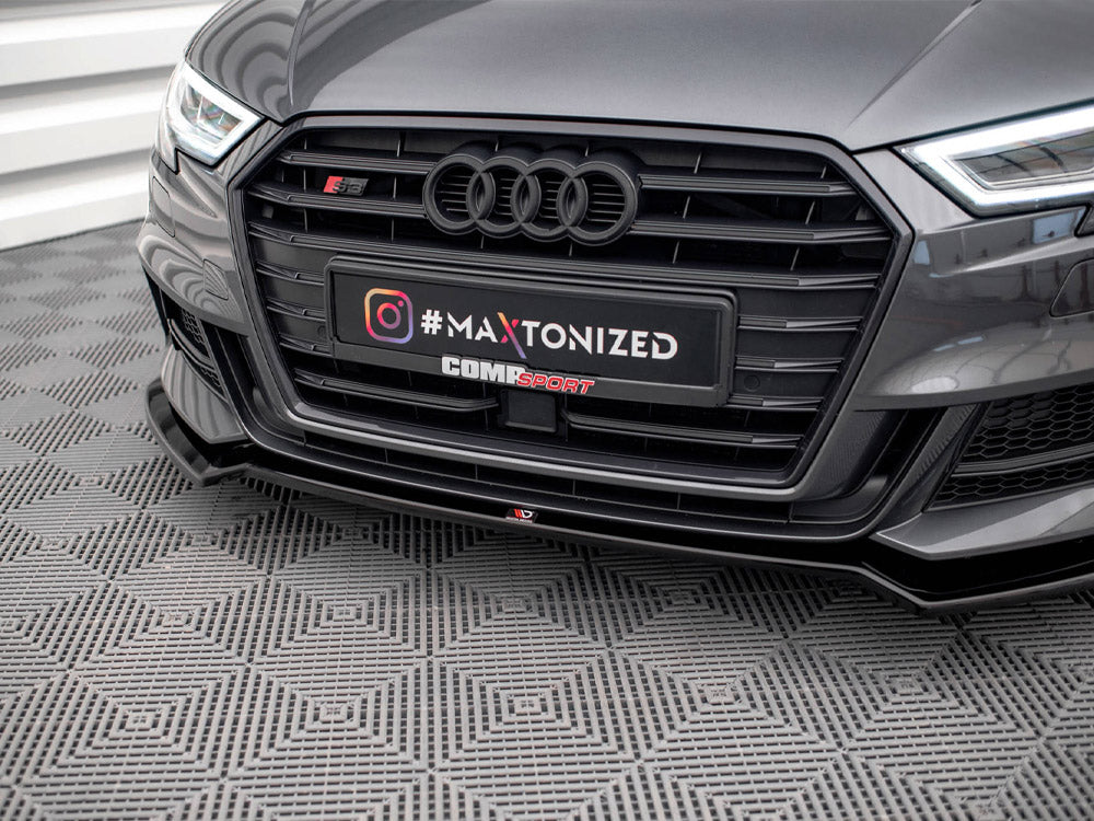 Maxton Design - FRONT SPLITTER V.2 AUDI S3 SPORTBACK 8V FACELIFT