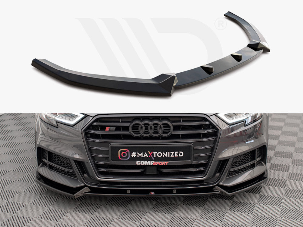 Maxton Design - FRONT SPLITTER V.1 AUDI S3 SPORTBACK 8V FACELIFT