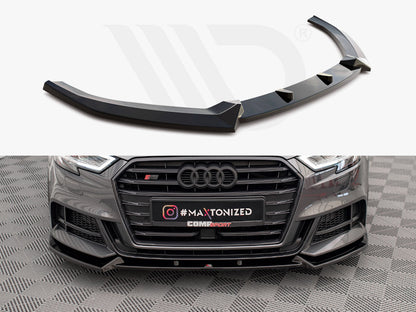 Maxton Design - FRONT SPLITTER V.1 AUDI S3 SPORTBACK 8V FACELIFT